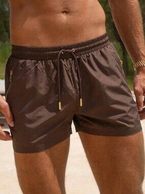 SINK Signature Swim Shorts Size S Brown